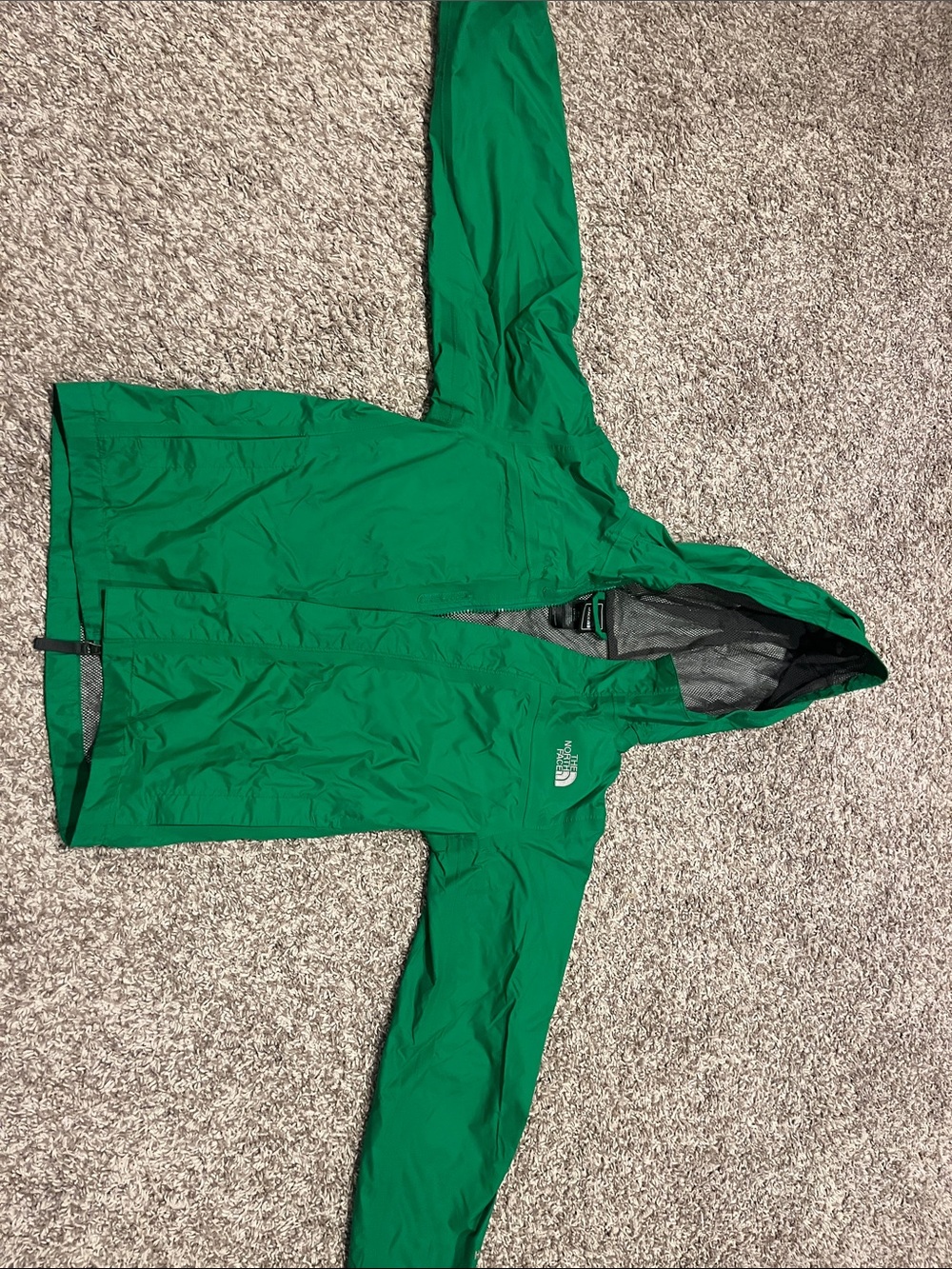 The North Face Kids' Bright Green Hooded Raincoat